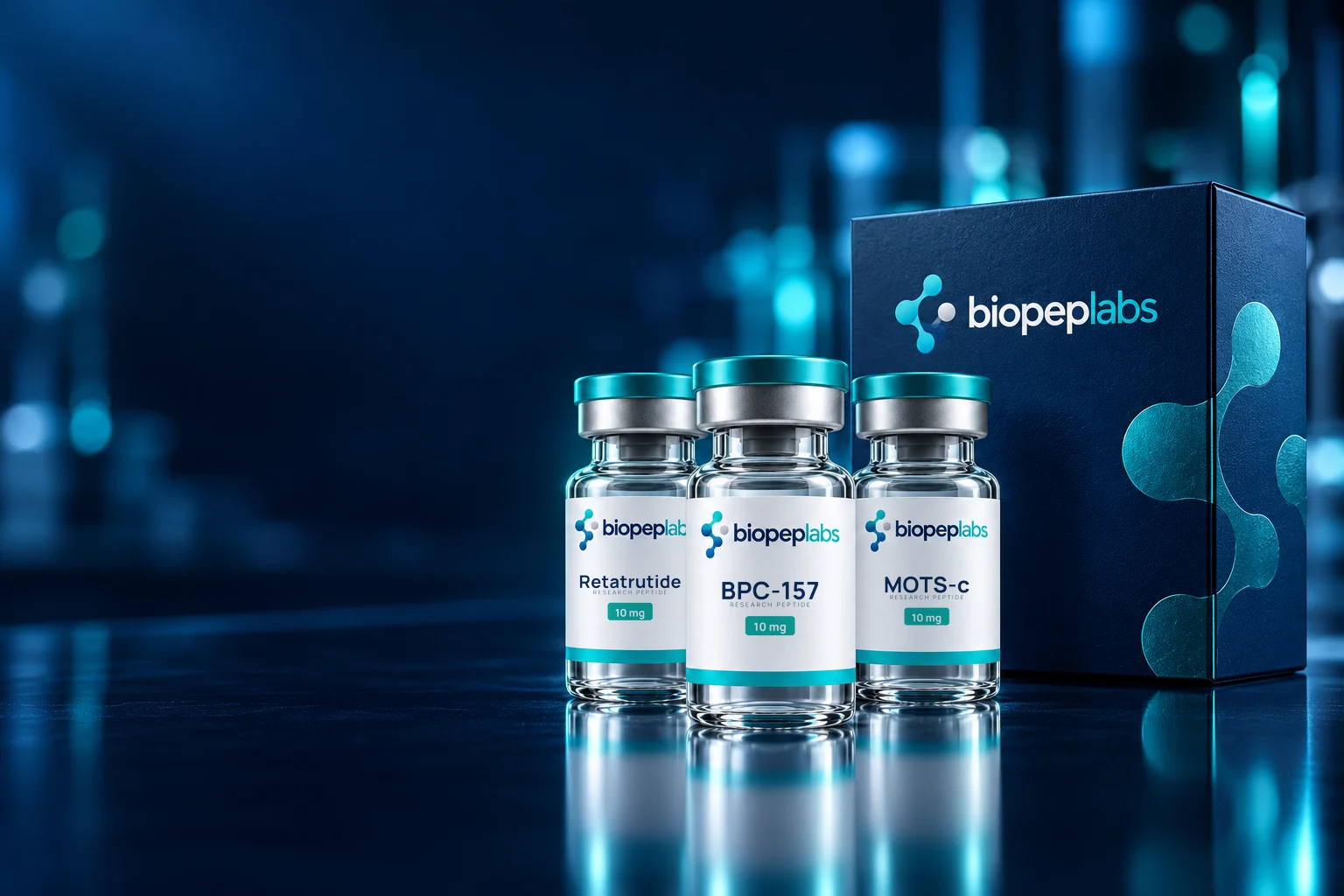 biopeplabs research vials and presentation box